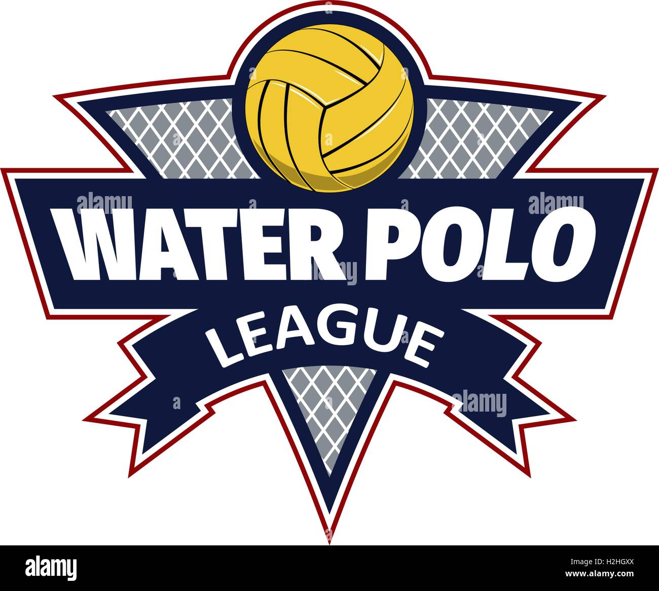 Le water-polo logo pour l'équipe et la coupe Image Vectorielle Stock - Alamy
