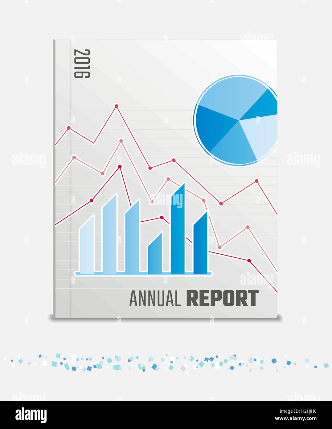 Rapport annuel brochure Illustration de Vecteur
