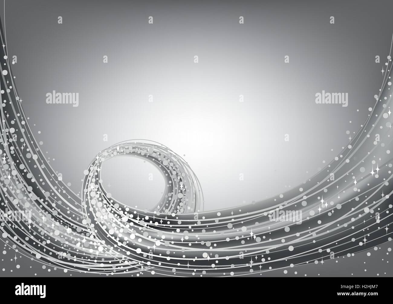 Flux de particules d'argent Illustration de Vecteur