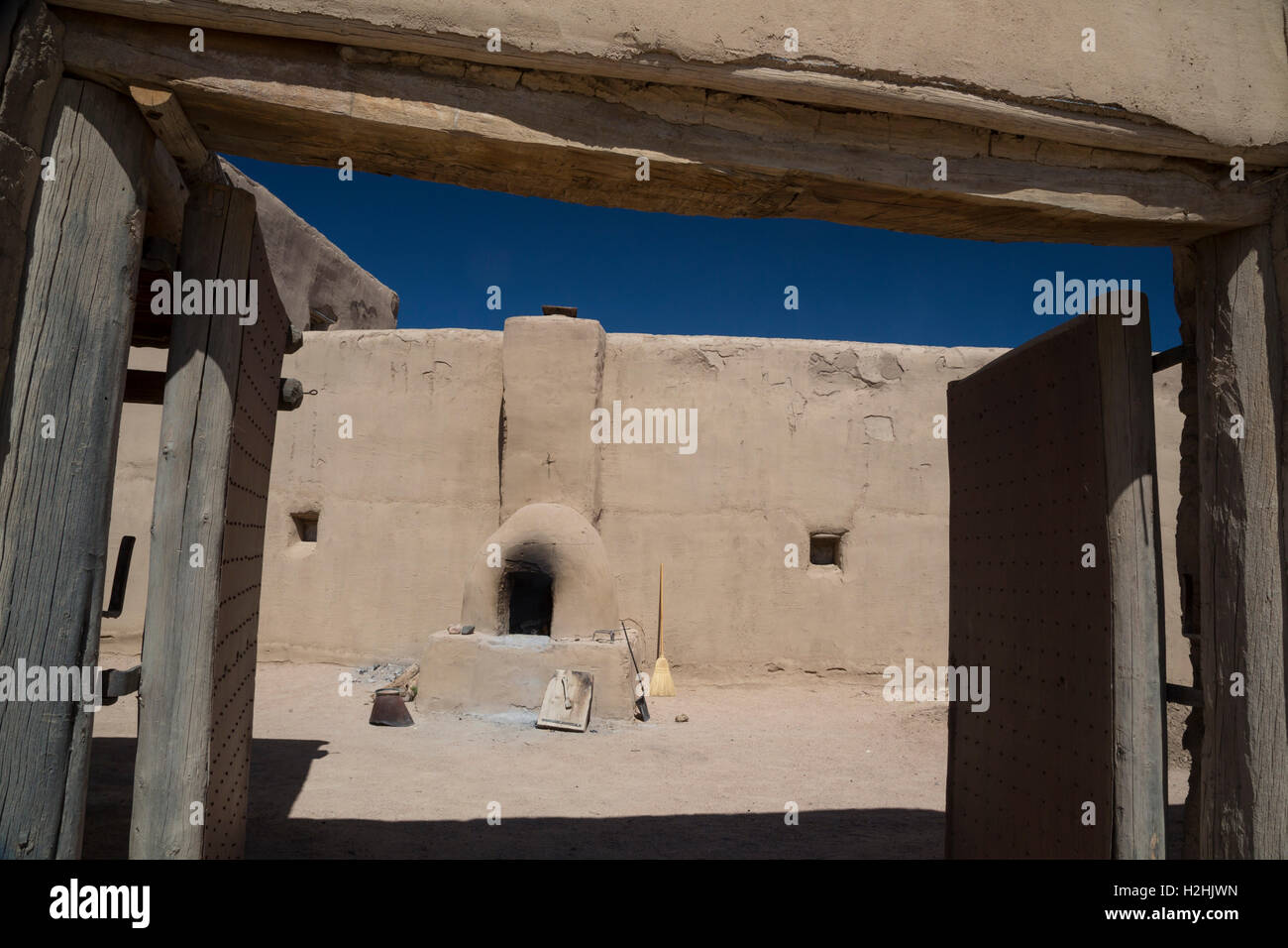 La Junta, Colorado - Une piscine terre four à Bent's Old Fort Lieu historique national. Banque D'Images