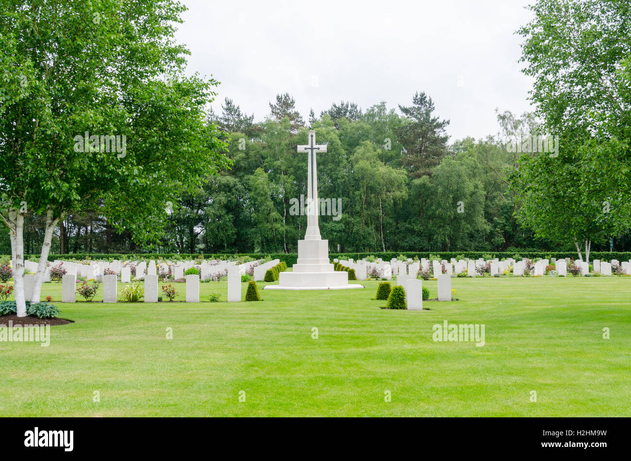 Le cimetière de guerre de Cannock Chase dans Staffordshire Banque D'Images