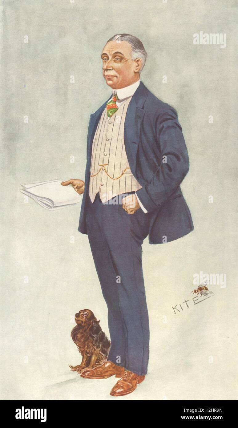 VANITY FAIR CARTOON. Smith Edward de Fonblanque Cockie 'Cox'. L'éditeur. 1909 Banque D'Images