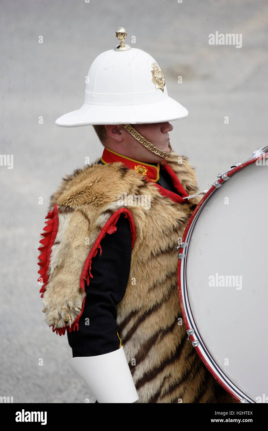 Royal Marine band parade avec music Banque D'Images