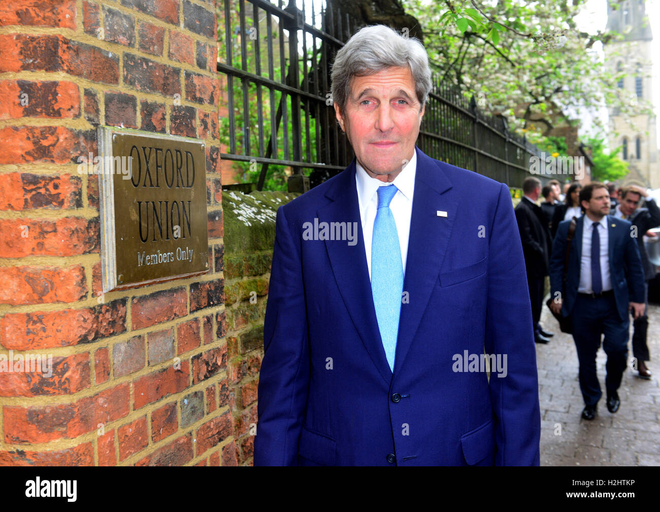 John Kerry, secrétaire d'État des États-Unis à l'étudiant d'oxford union européenne 11e ma 2016 Banque D'Images