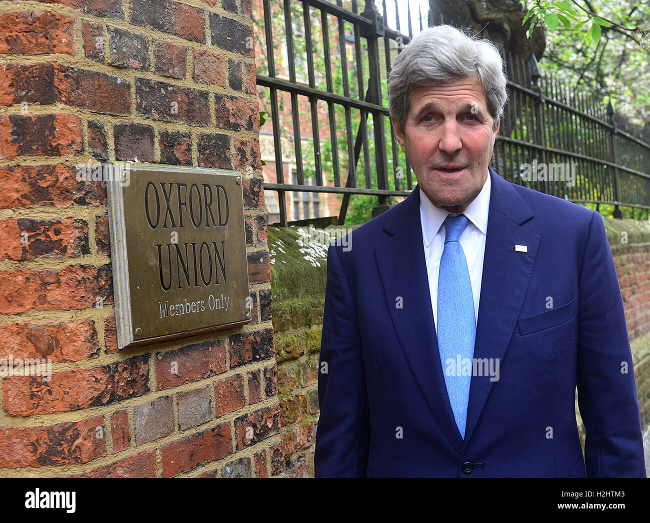 John Kerry, secrétaire d'État des États-Unis à l'étudiant d'oxford union européenne 11e ma 2016 Banque D'Images