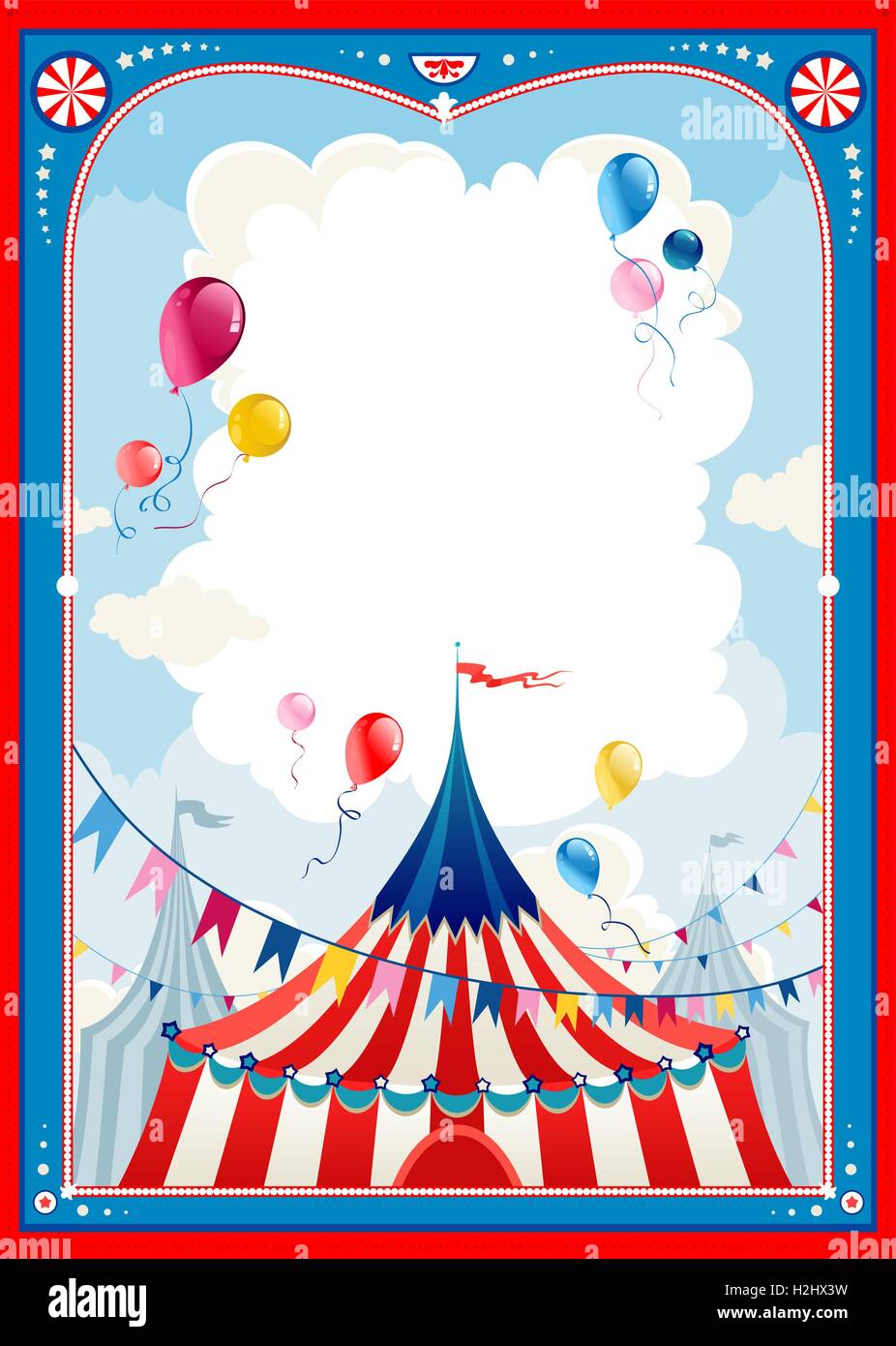 Cadre de cirque Image Vectorielle Stock - Alamy