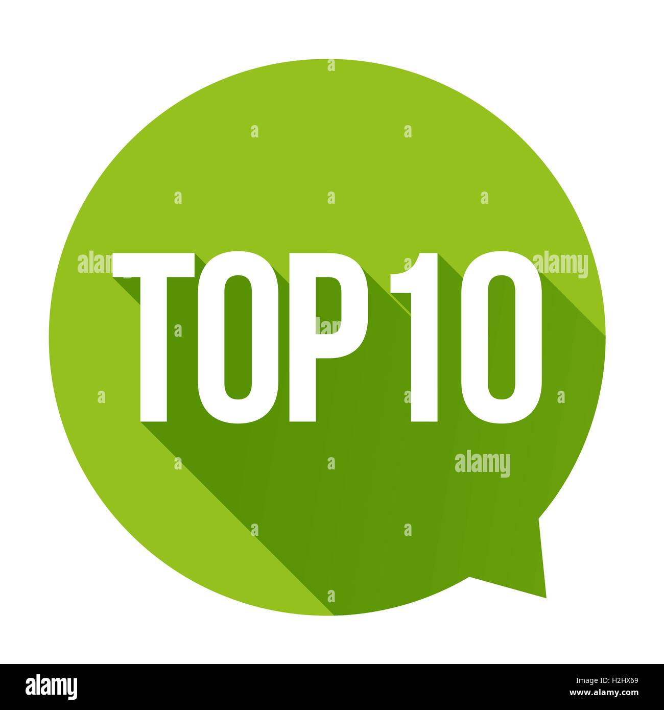 Top 10 - Top Ten vector speech bubble Illustration de Vecteur