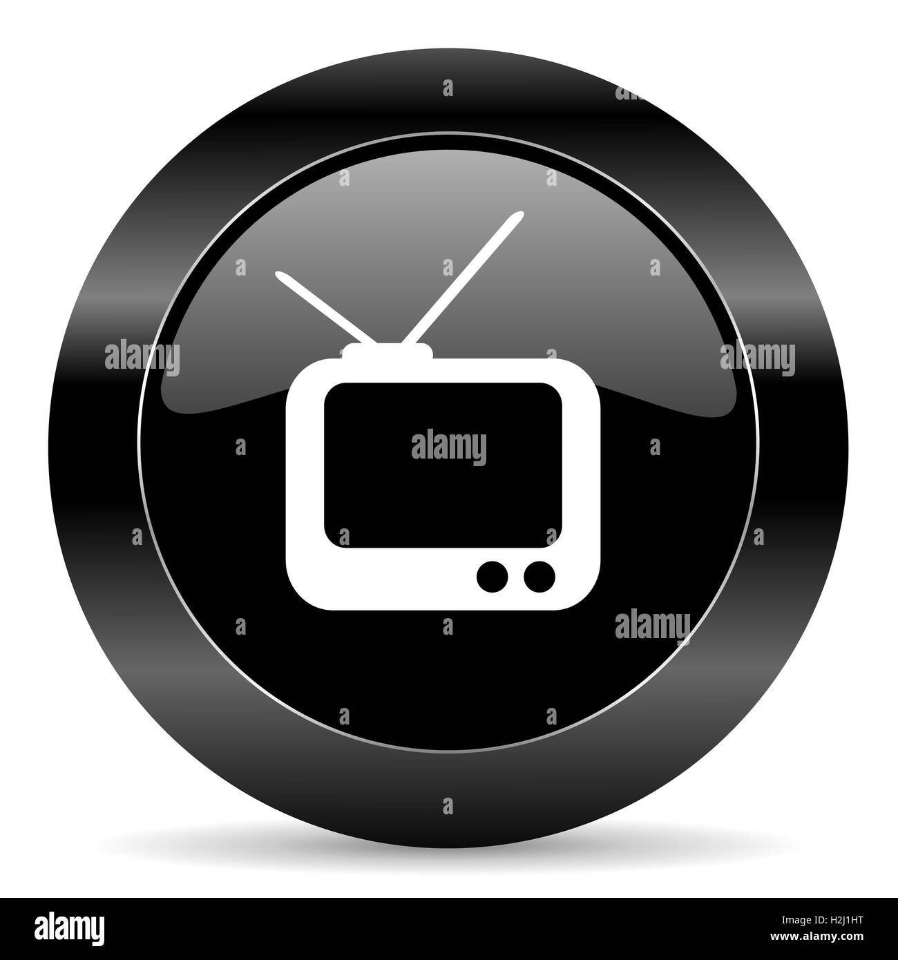 icône de TV Banque D'Images