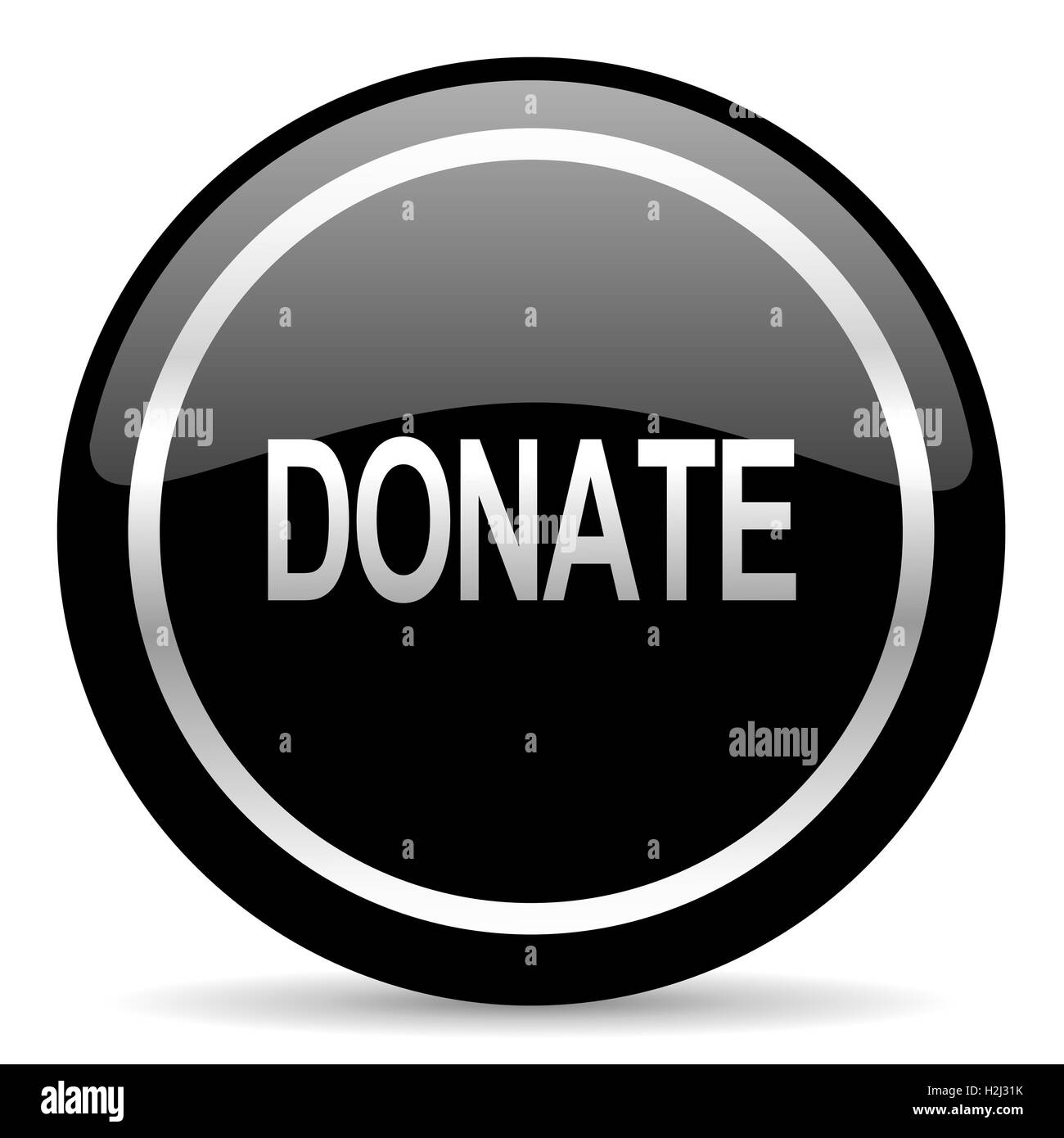 faire un don d’icône Banque D'Images