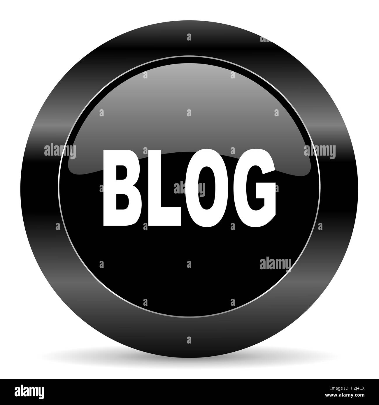 icône de blog Banque D'Images