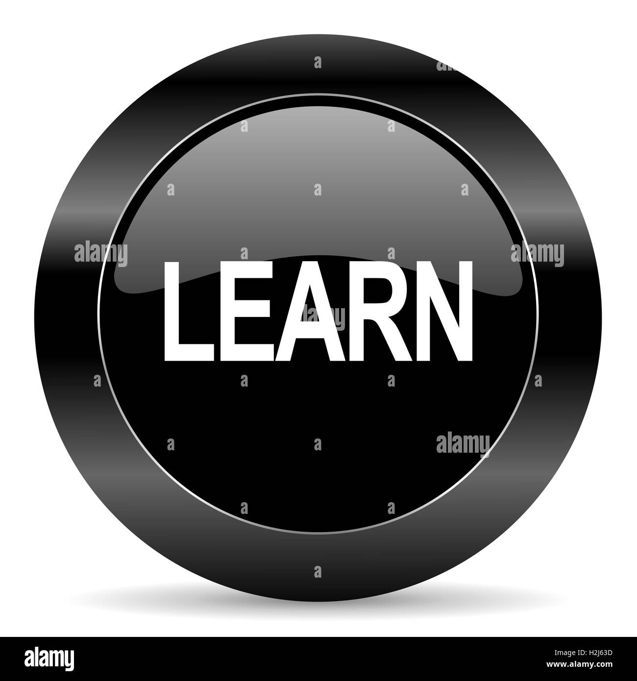 apprendre l’icône Banque D'Images