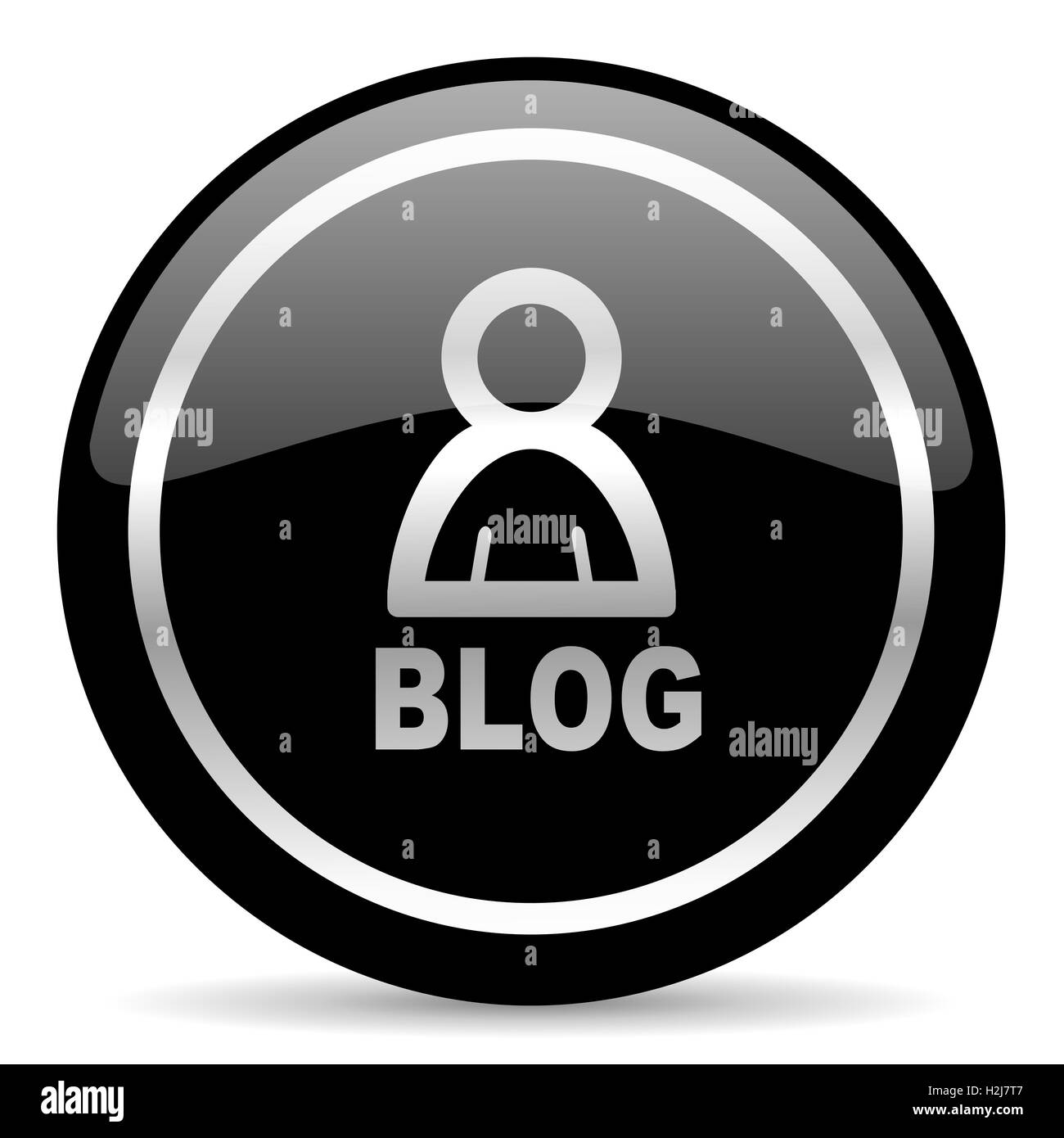 icône de blog Banque D'Images