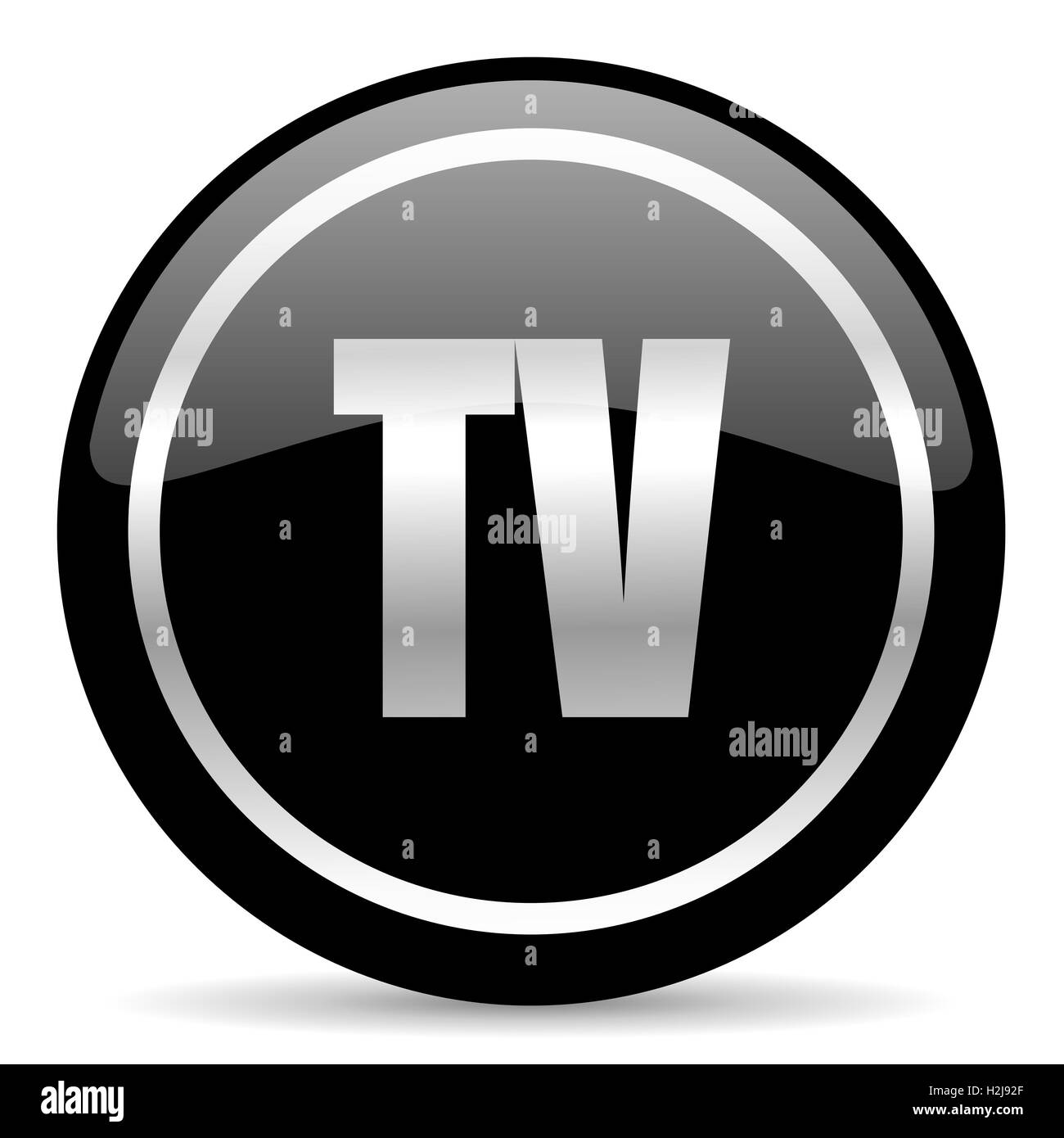 icône de TV Banque D'Images