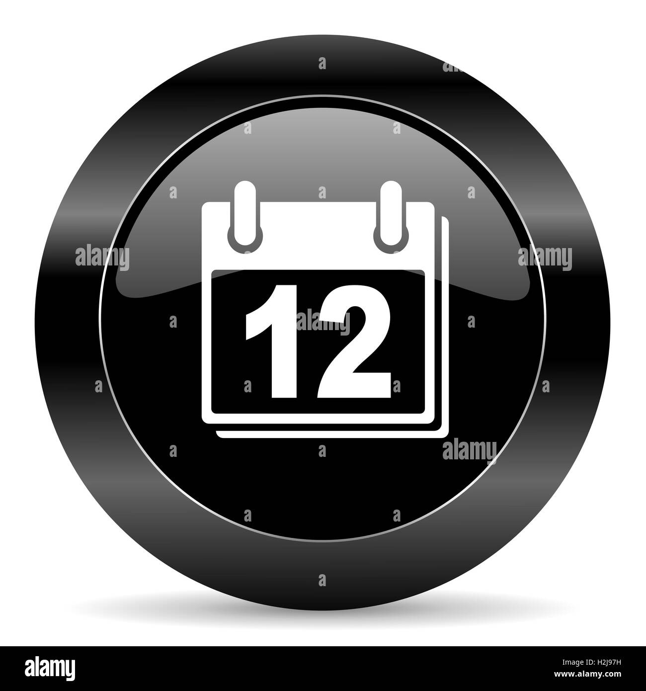 icône de calendrier Banque D'Images