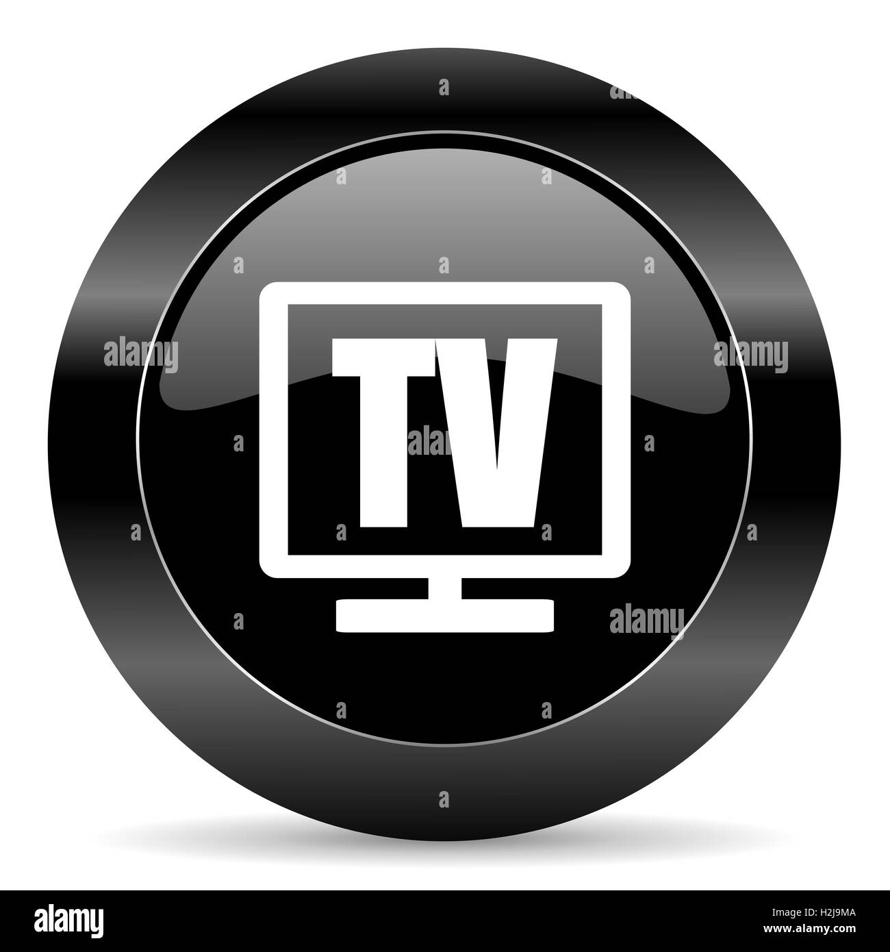 icône de TV Banque D'Images