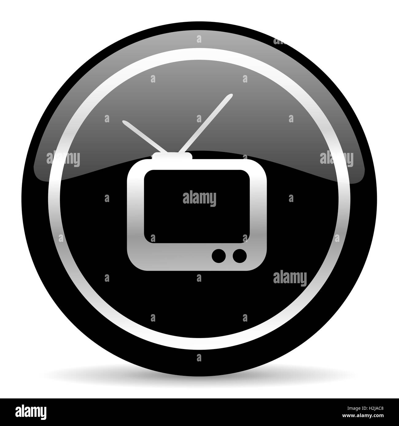 icône de TV Banque D'Images