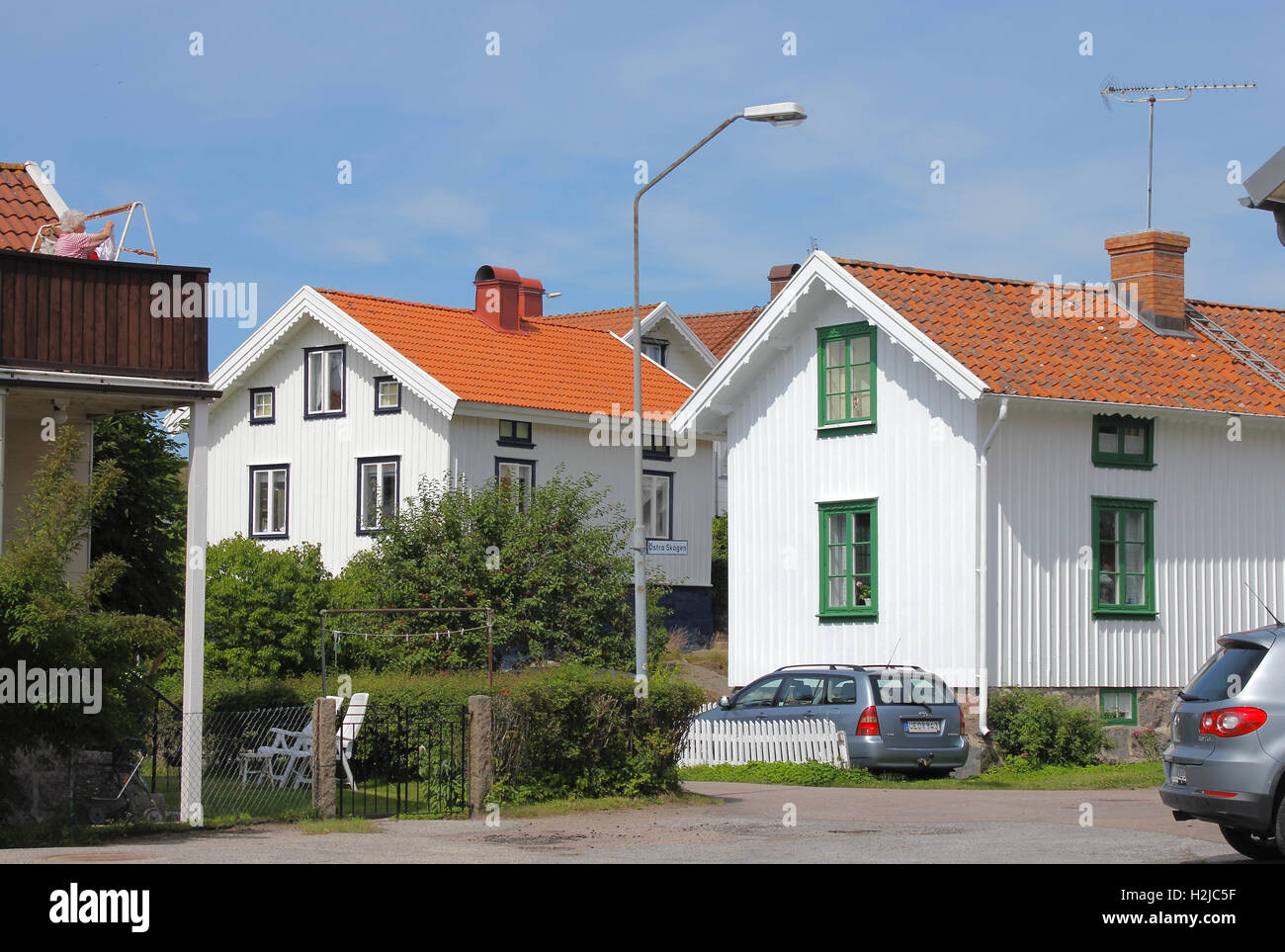 Village côtier de Grundsund, Bohuslän, Skaftö, Suède Banque D'Images