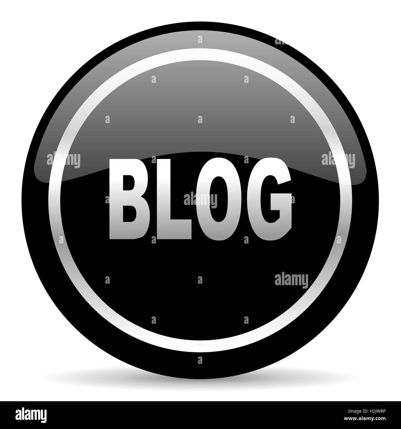 icône de blog Banque D'Images