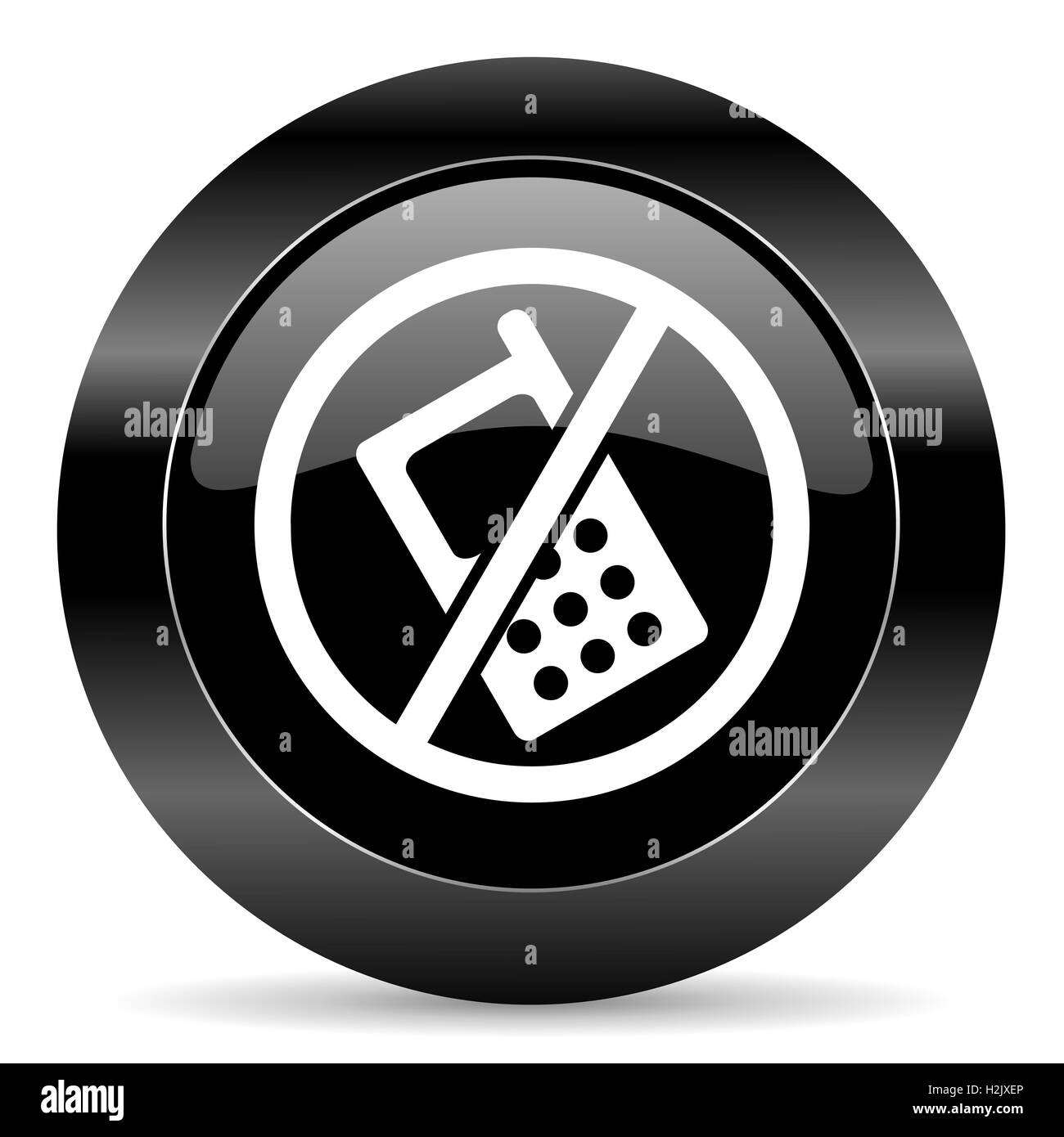 pas de téléphone Banque D'Images