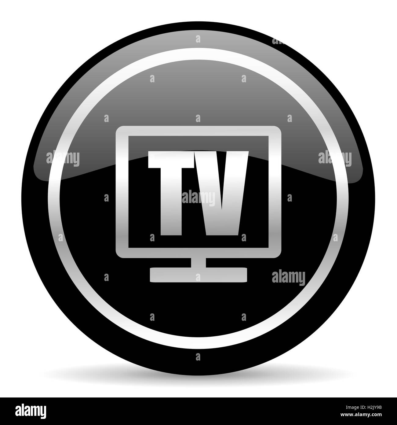 icône de TV Banque D'Images