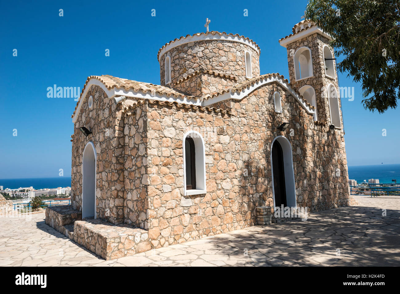 Église de Profitis Ilias, Protaras Banque D'Images