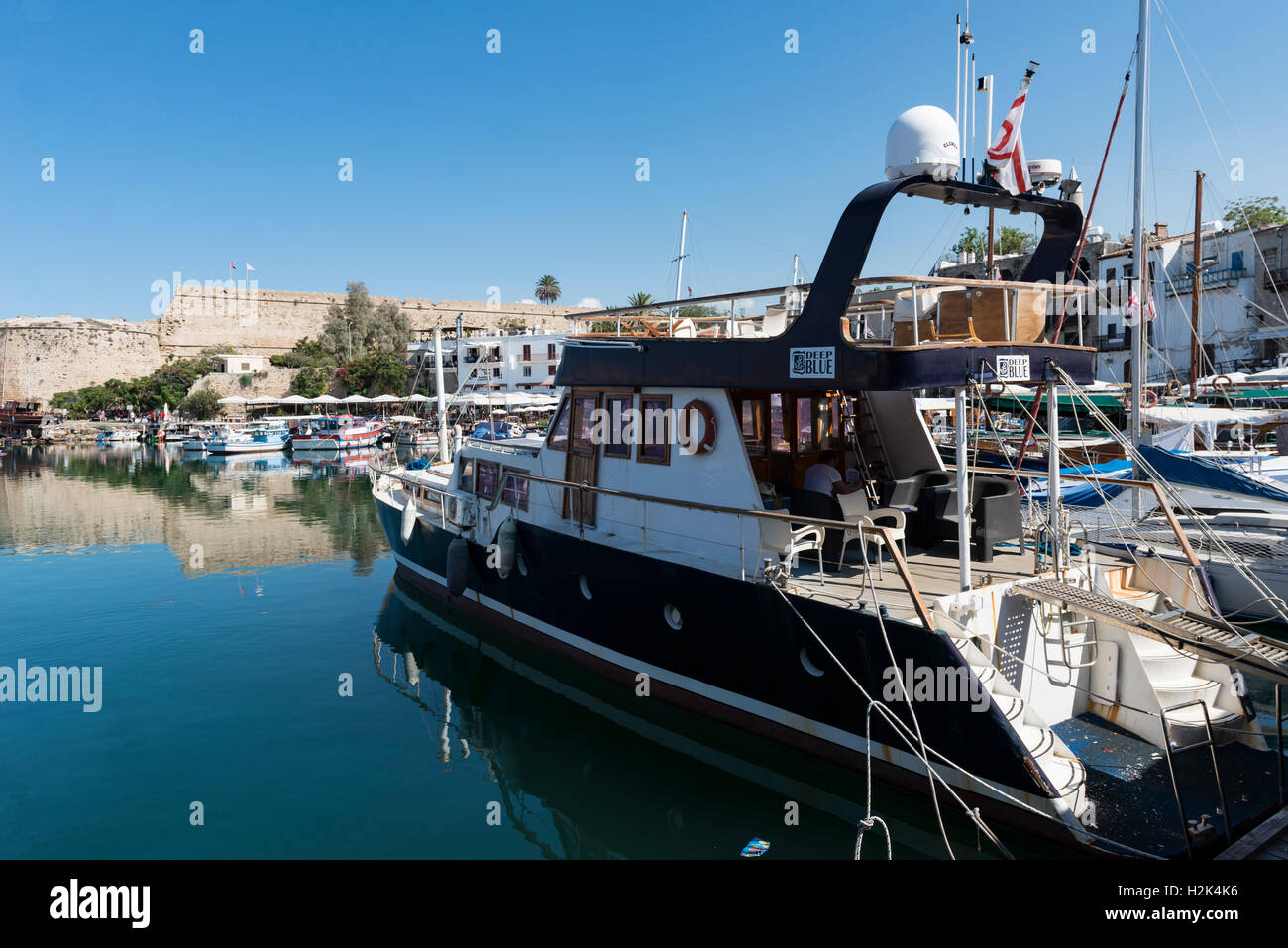 Port de Kyrenia, Chypre du Nord Banque D'Images