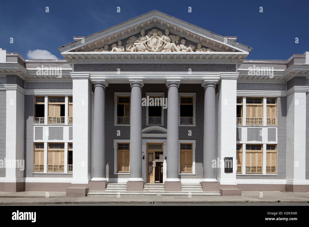 Université, Collège San Lorenzo, centre-ville historique, Cienfuegos, Cienfuegos Province, Cuba Banque D'Images