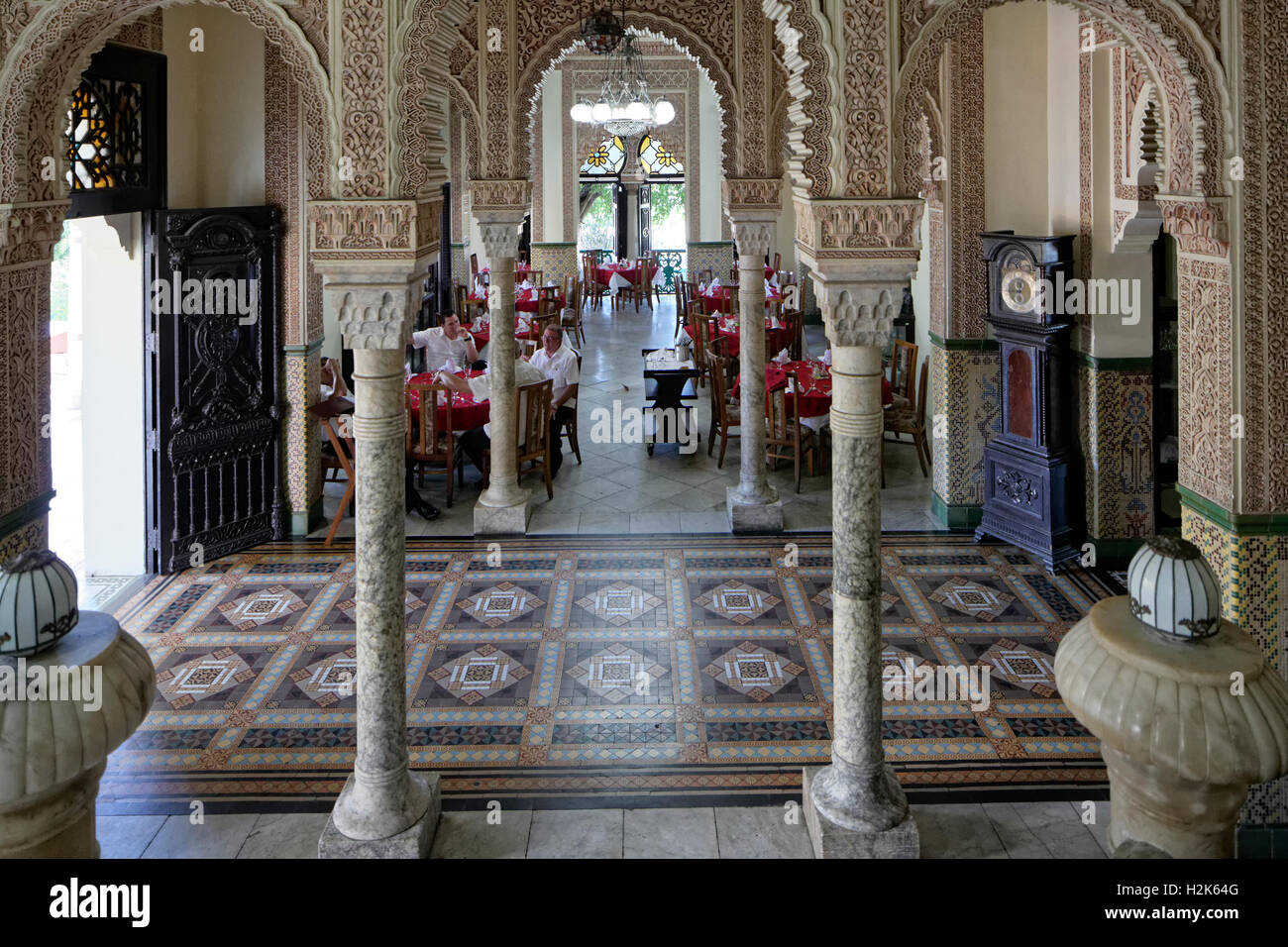 Hall d'entrée, Palacio de Valle, architecte Alfredo Colli, construit 1913-1917, centre-ville historique, Cienfuegos, Cienfuegos Province Banque D'Images