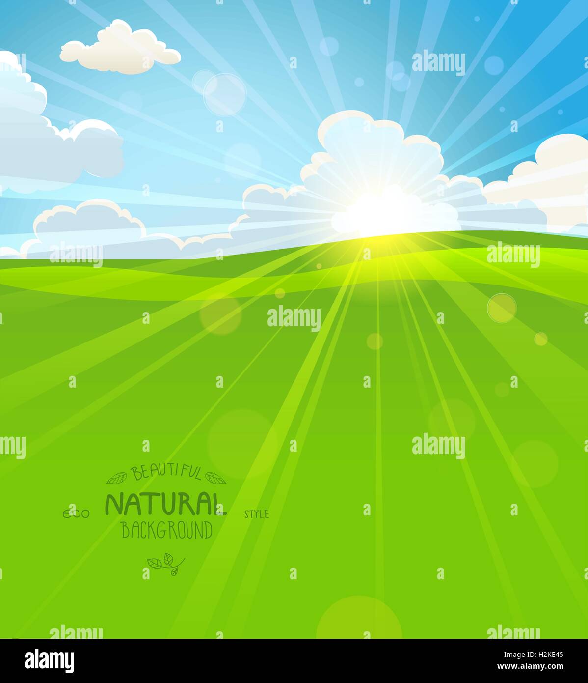 Matin d'été Illustration de Vecteur