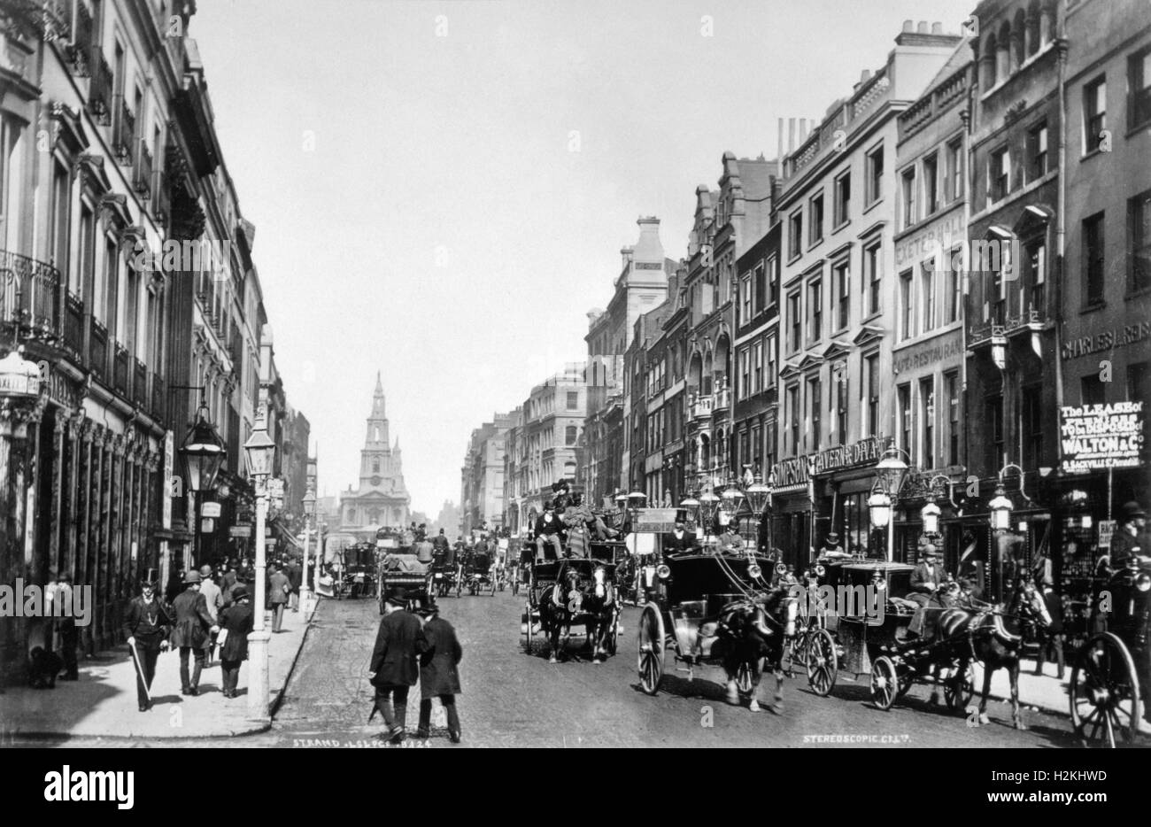La photographie - Un Londres - 1884 Banque D'Images