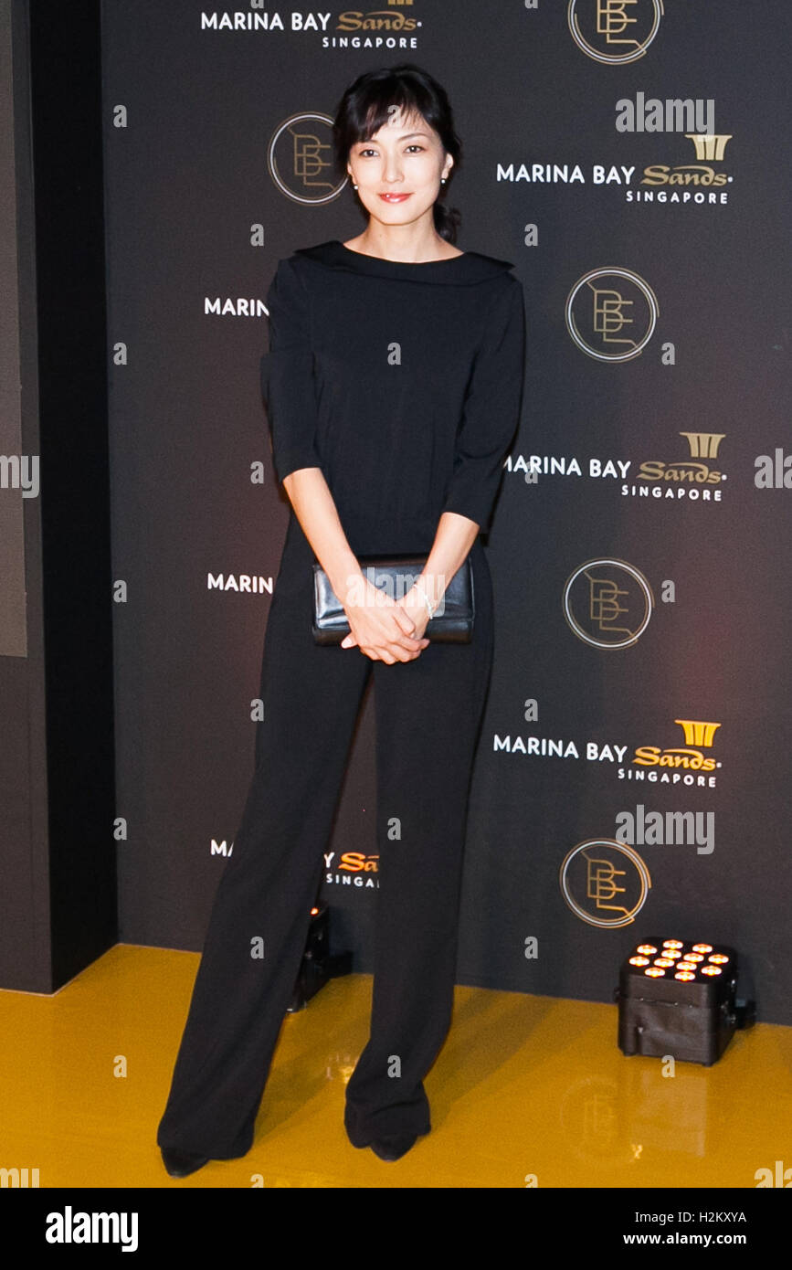 Tokyo, Japon. 29 Septembre, 2016. Yuka Itaya actrice assiste à une photo  appel pour un événement promotionnel de la hôtel de luxe Singapour Marina  Bay Sands le 29 septembre 2016, Tokyo, Japon.