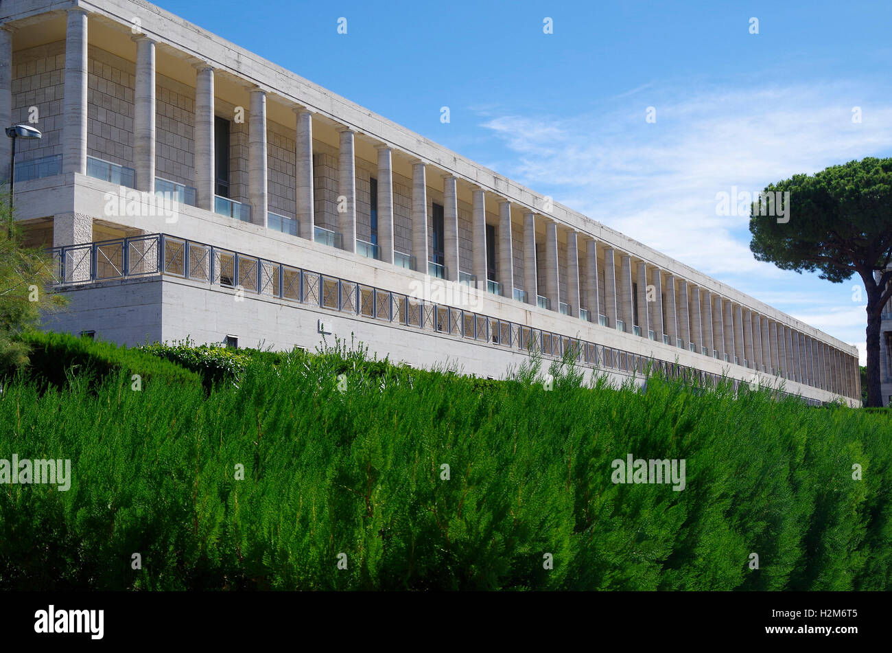 EUR, Rome, une aile du bâtiment des Archives de l'État Banque D'Images
