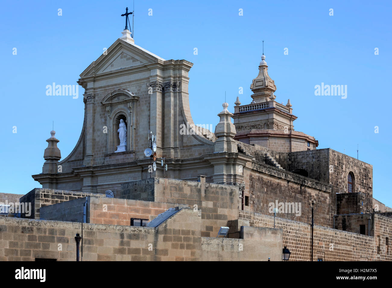 Cathédrale, Cittadella, Victoria, Gozo, Malte Banque D'Images