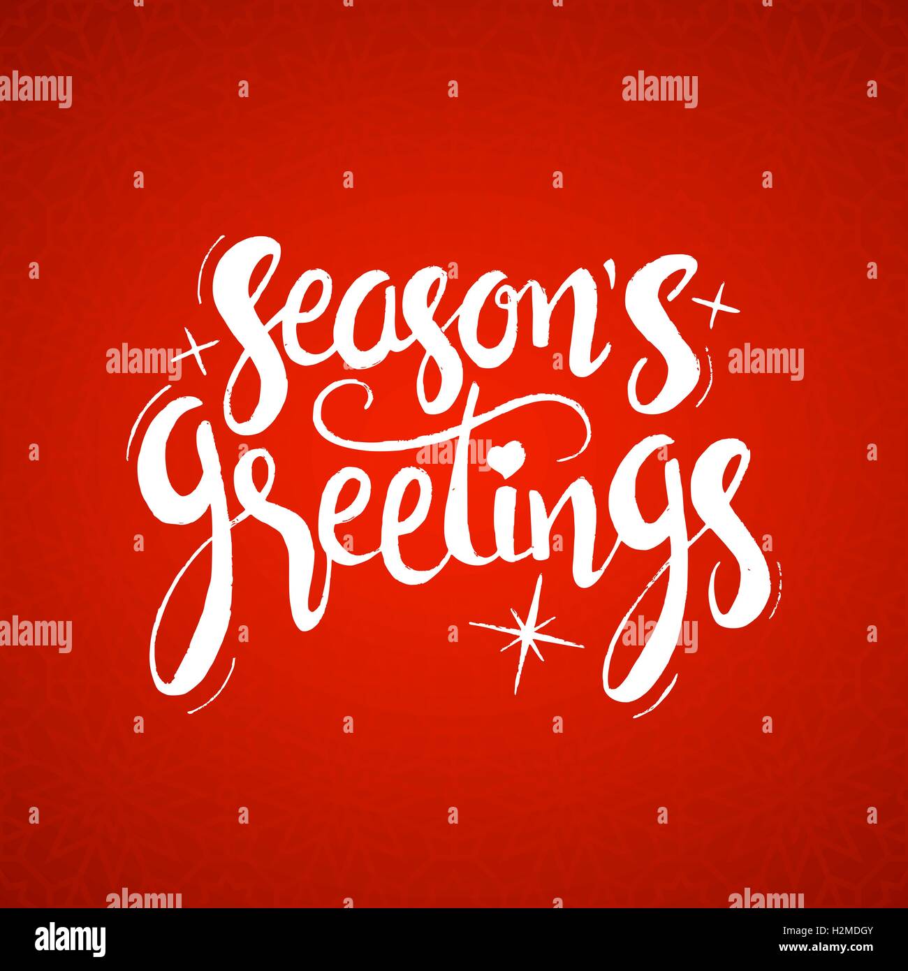 Meilleurs vœux le lettrage. Vector hand drawn moderne sur fond de calligraphie rouge pour votre conception de carte de vœux Illustration de Vecteur