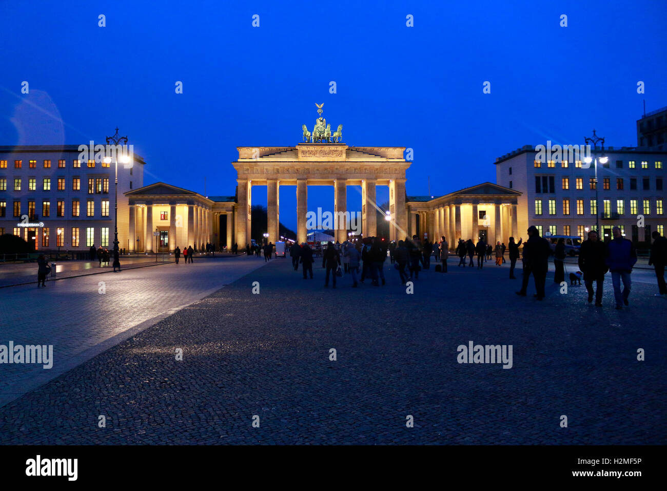 Brandenbuger Tor Pariser Platz, Berlin-Mitte. Banque D'Images