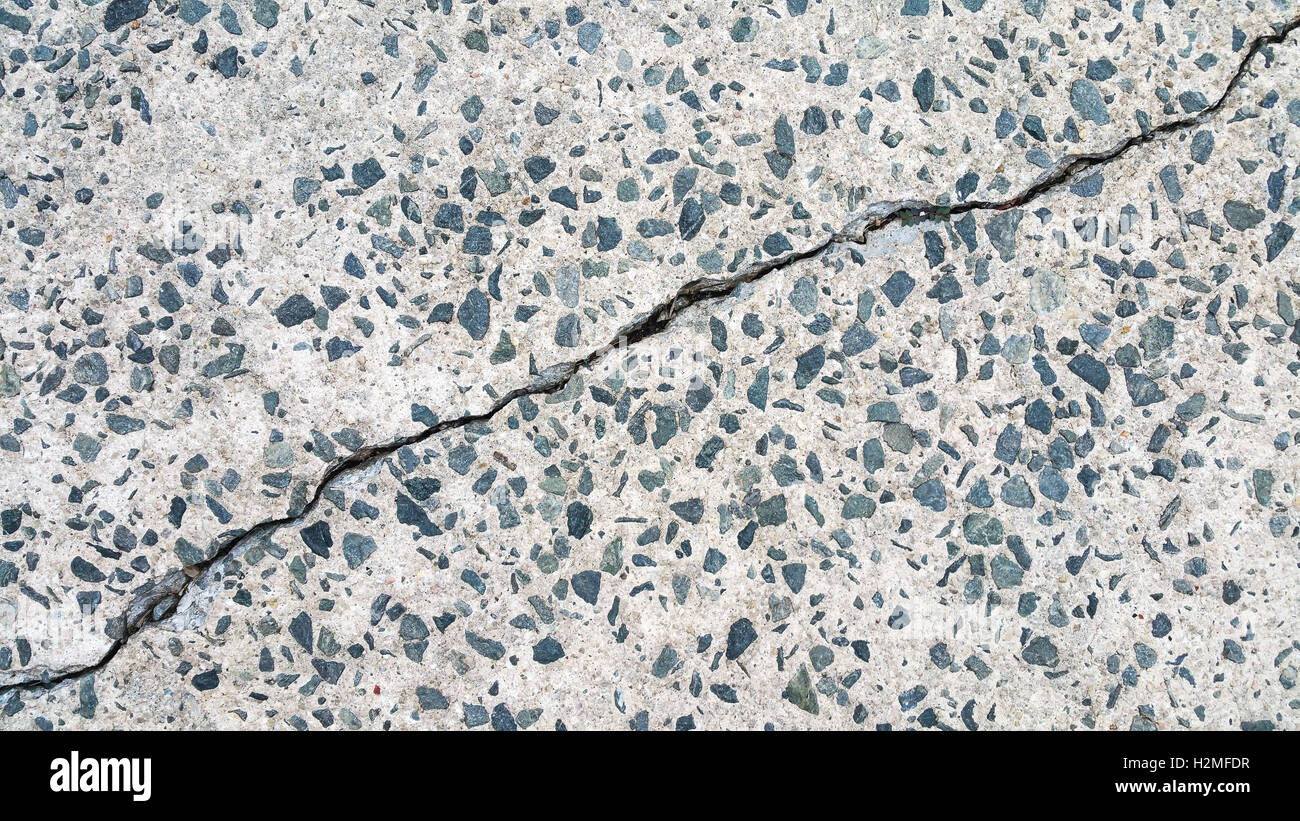 Béton fissuré et altérés pour le fond Banque D'Images