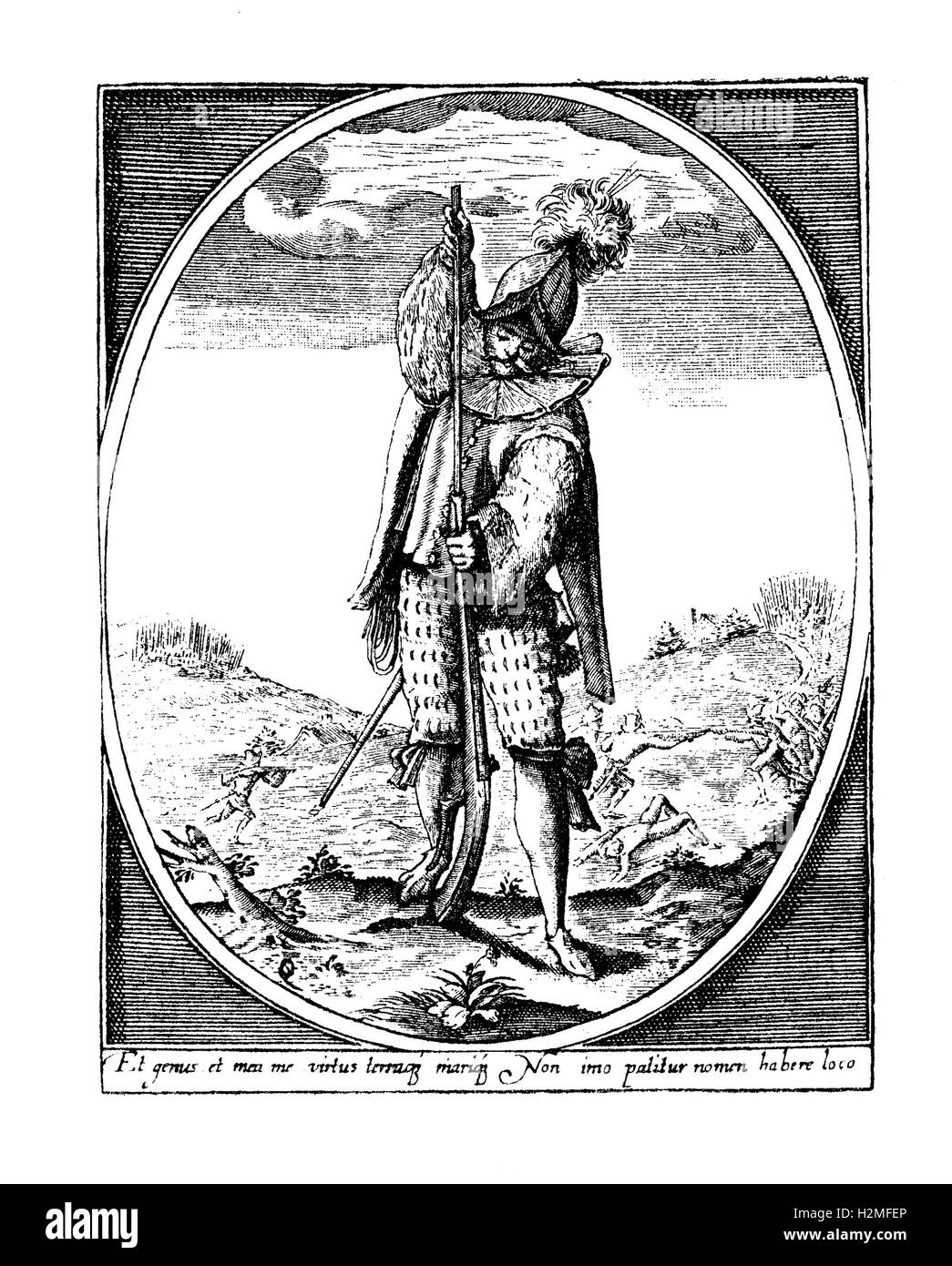 Soldat mercenaire à la fin de XVII siècle Banque D'Images