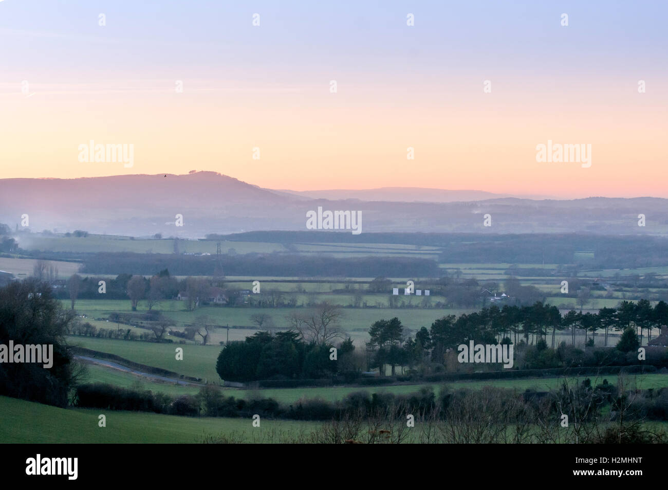 Les South Downs near Lewes East Sussex Banque D'Images