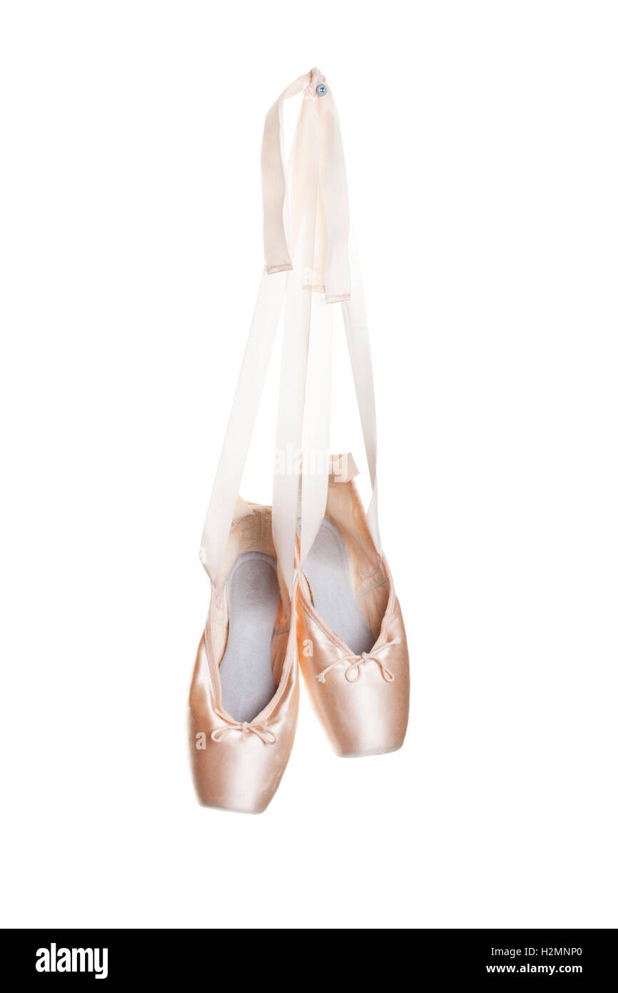 Chaussons de Ballet rose Banque D'Images