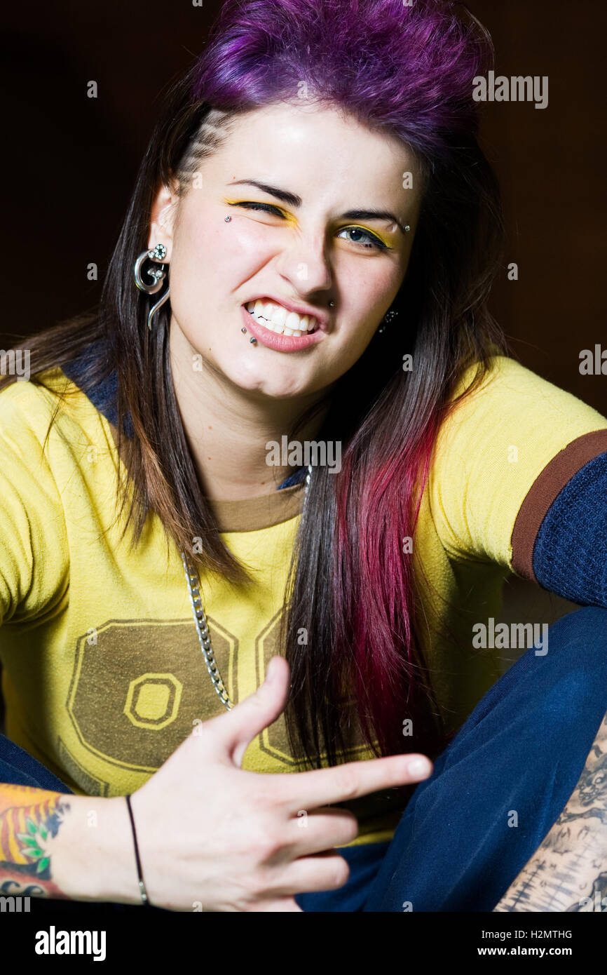 Fille de patineur Banque D'Images