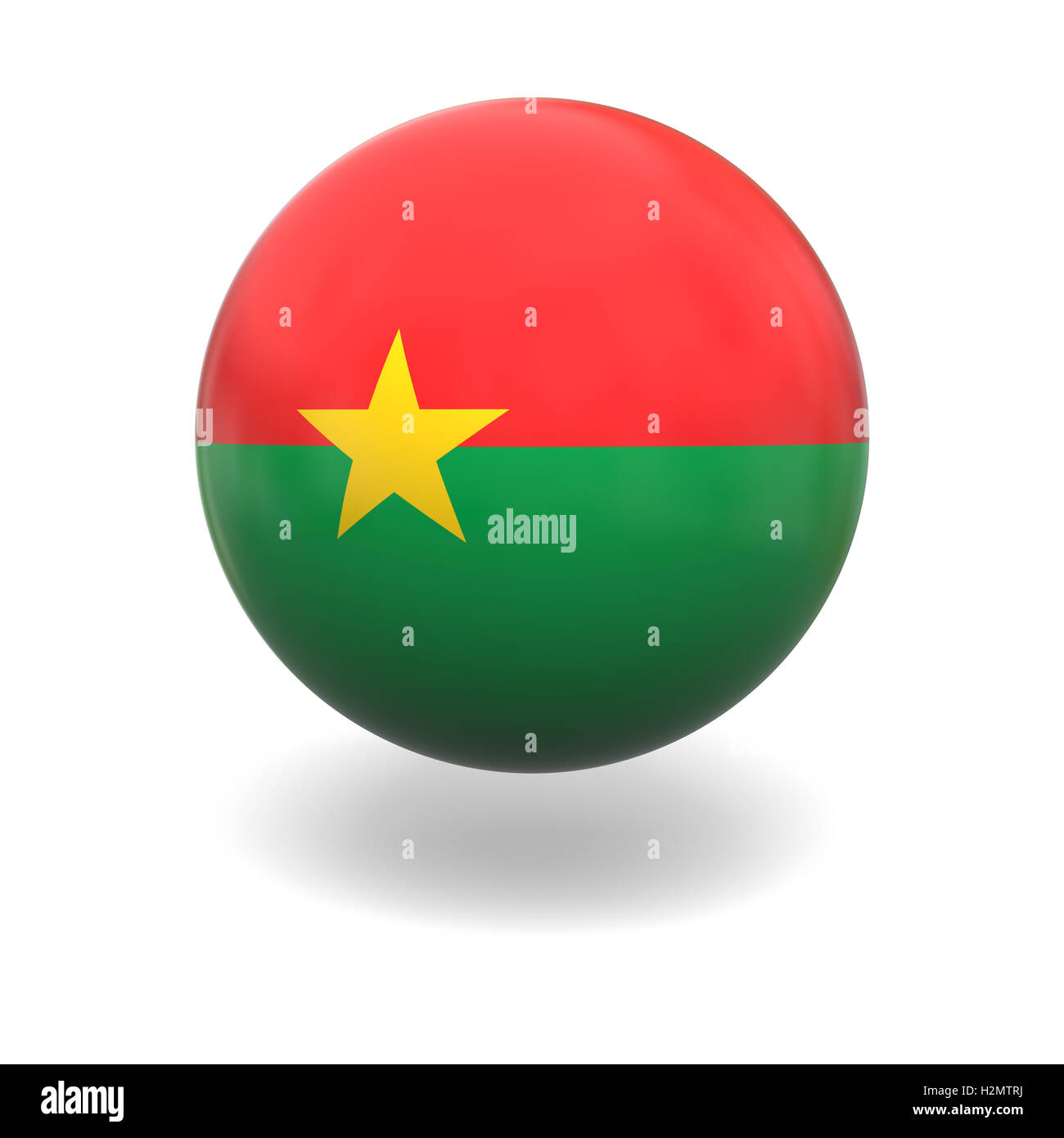 Drapeau du Burkina Faso Banque D'Images