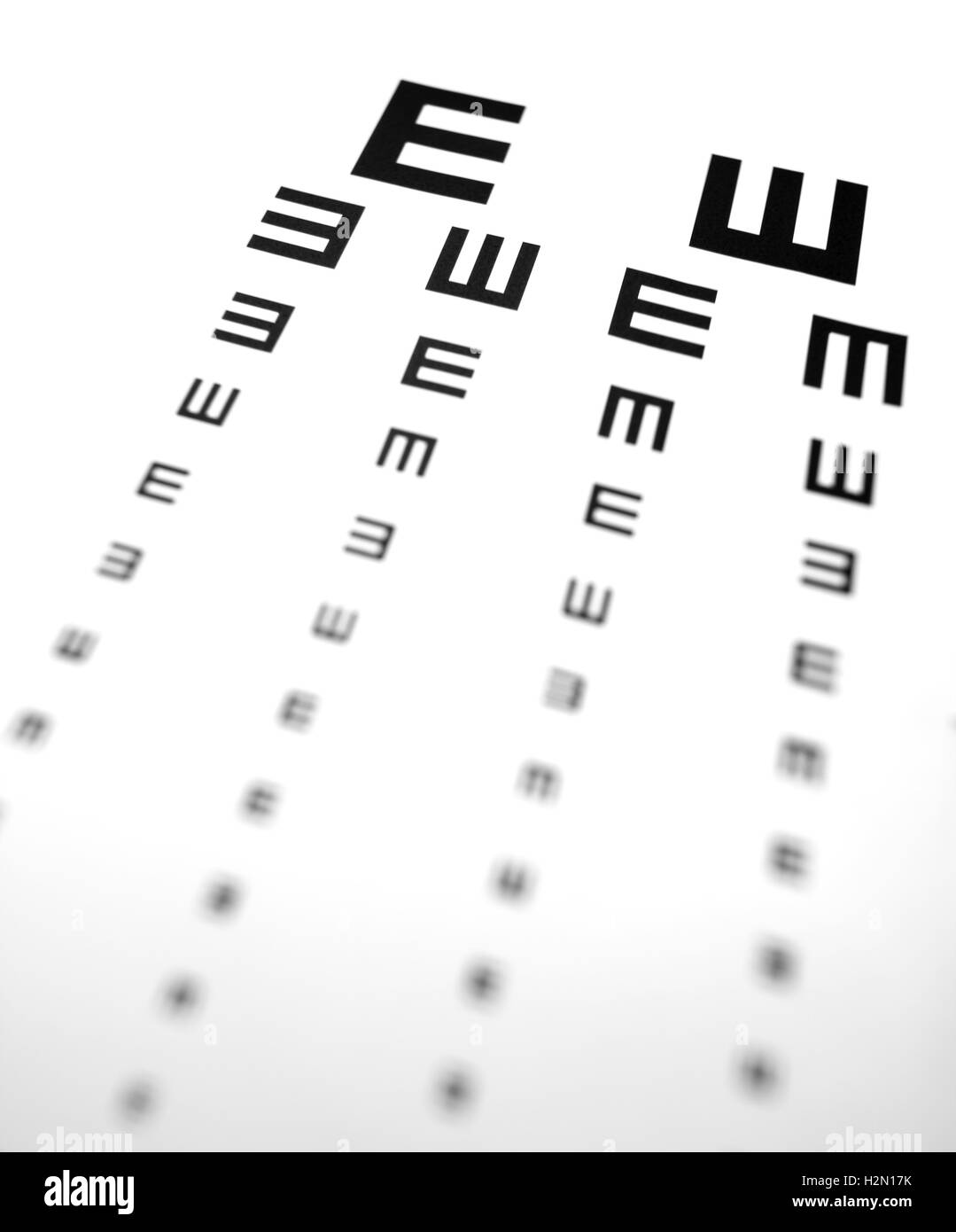 Eyechart Banque D'Images