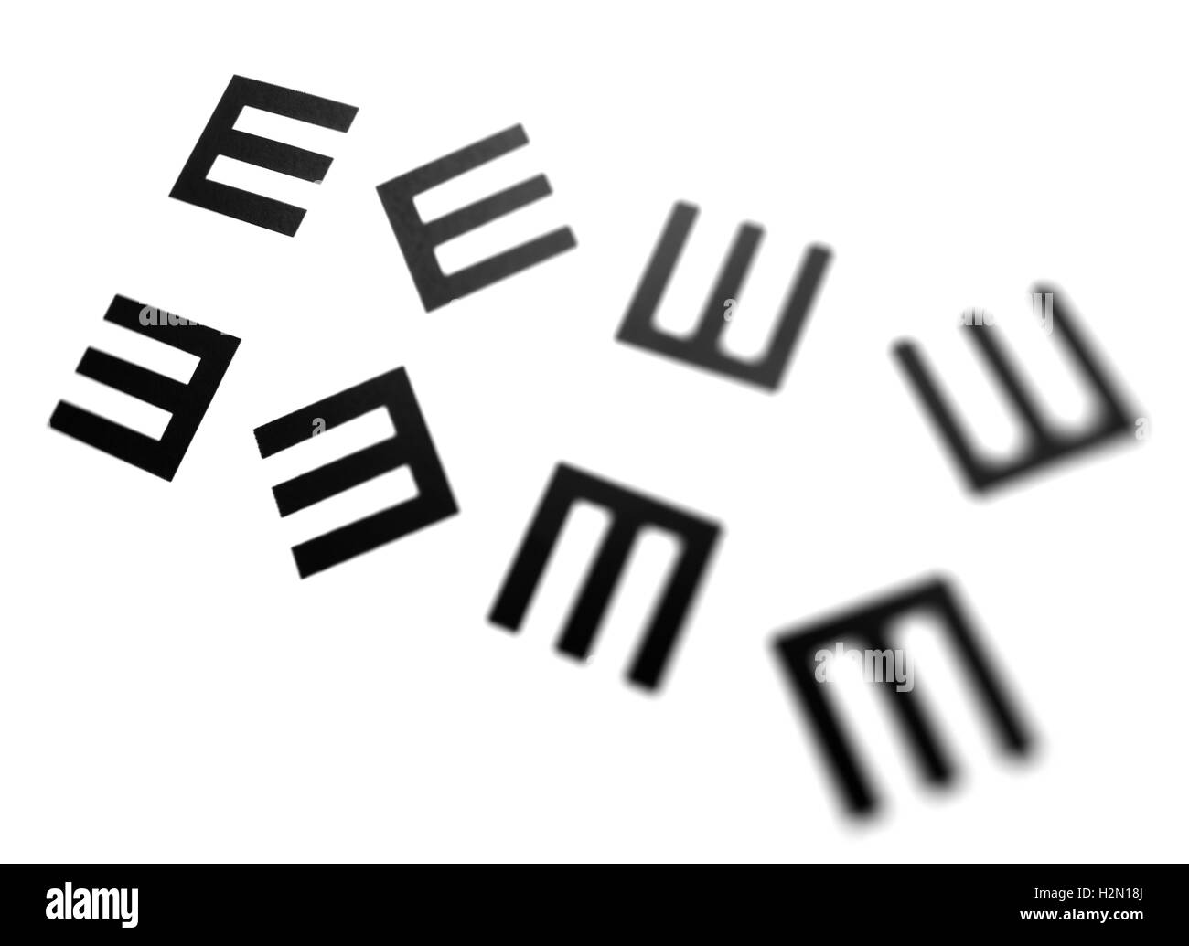 Eyechart Banque D'Images