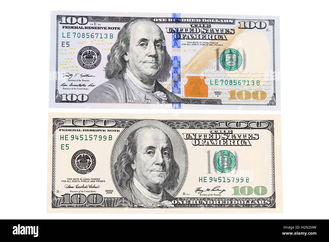 100 dollar bill back Banque de photographies et d’images à haute ...