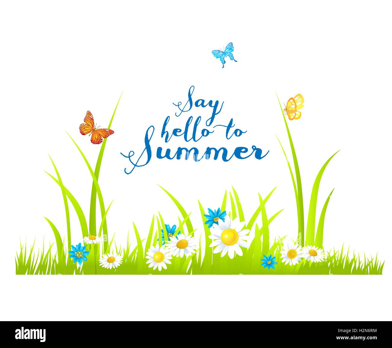 Fleurs d’été Illustration de Vecteur