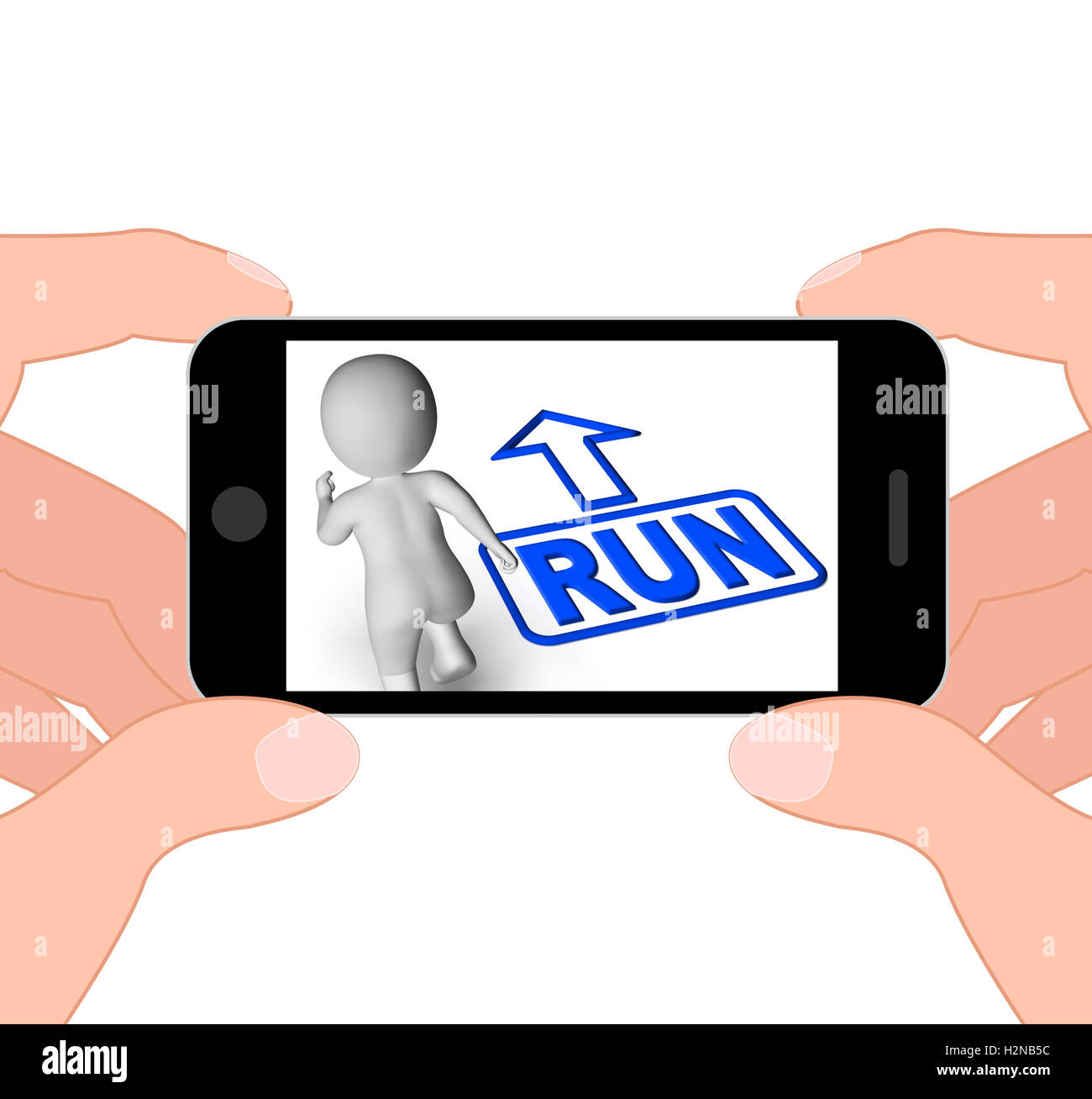 Exécuter et afficher des caractères 3D'EXÉCUTION Urgent Banque D'Images Exécuter et afficher des caractères 3D'EXÉCUTION Urgent Banque D'Images