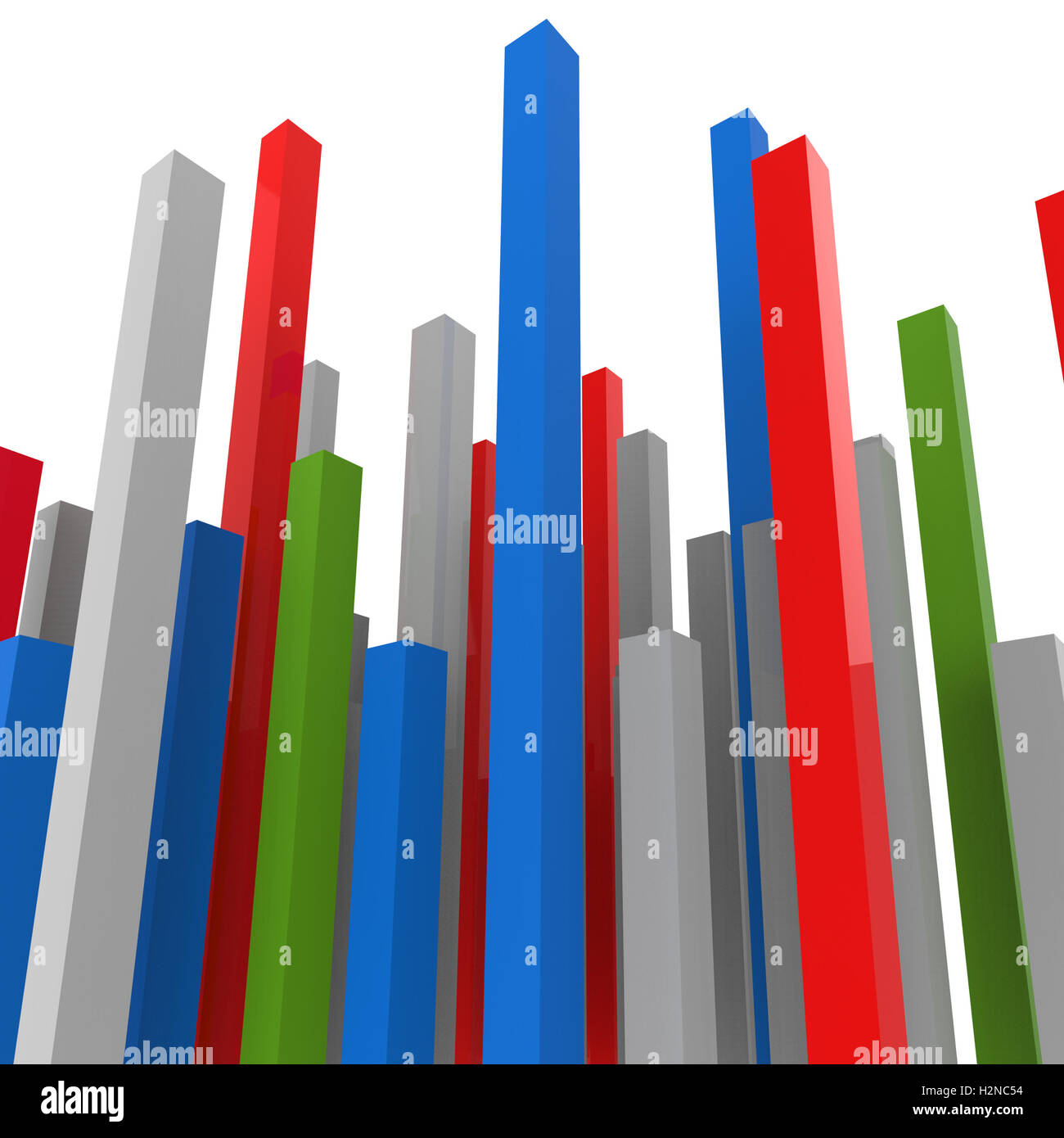 Rapport Graphique sens lucratif et statistiques de tendance Banque D'Images