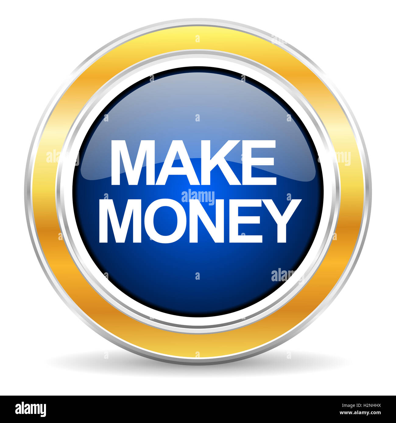 faire argent icône Banque D'Images