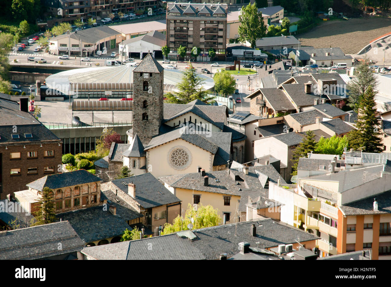 Andorre-la-Vieille - Andorre Banque D'Images