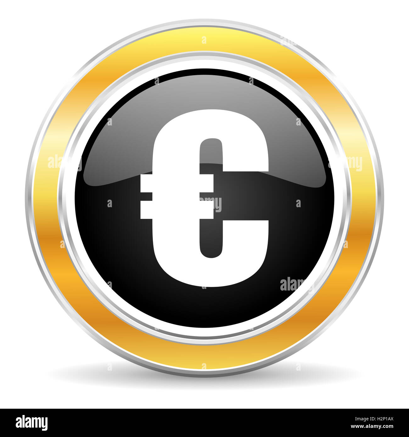 icône de l’euro Banque D'Images